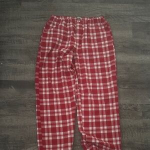 J Crew Red Plaid Pajama Pants